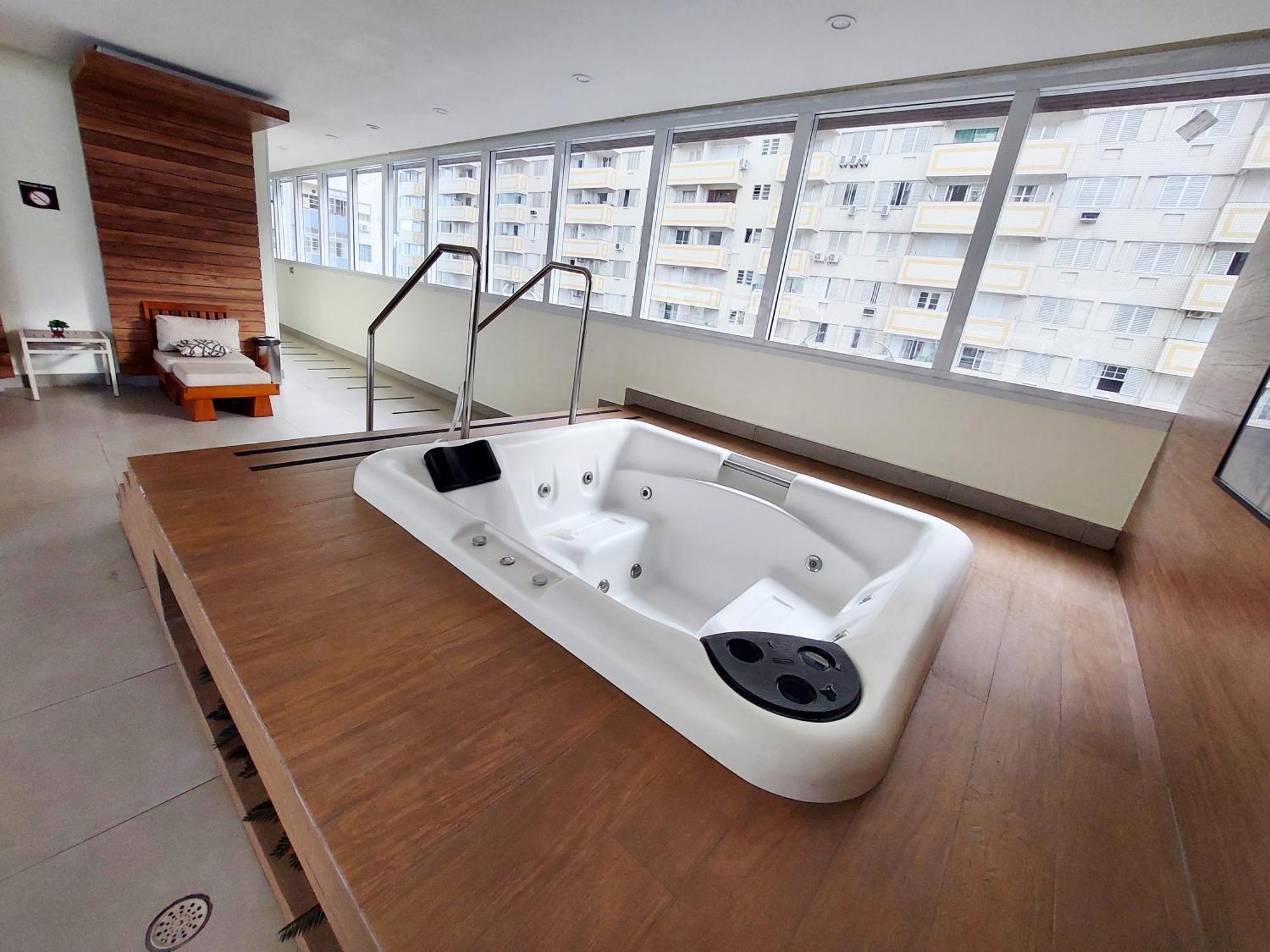 Book Santos - Condominio Unlimited - Apartamento Com Vista Mar E Apartamento Com Vista Piscina Экстерьер фото