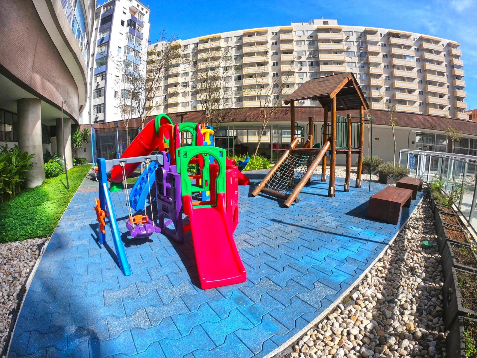 Book Santos - Condominio Unlimited - Apartamento Com Vista Mar E Apartamento Com Vista Piscina Экстерьер фото