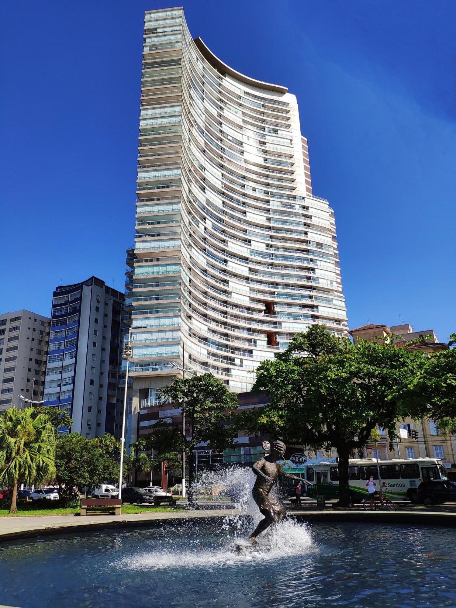 Book Santos - Condominio Unlimited - Apartamento Com Vista Mar E Apartamento Com Vista Piscina Экстерьер фото